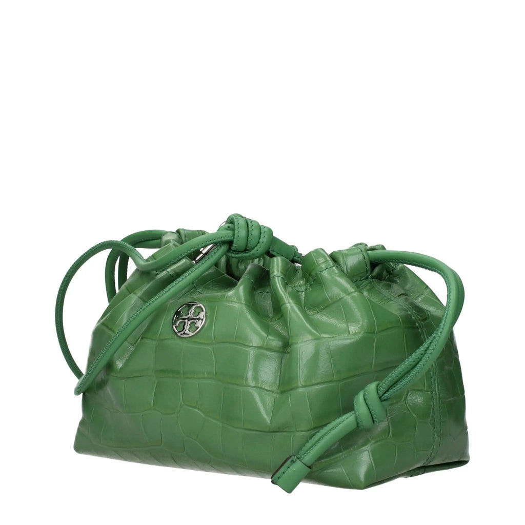 Tory Burch Tory Burch Green Leather Shoulder Bag