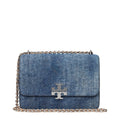 Tory Burch Blue Leather Shoulder Bag