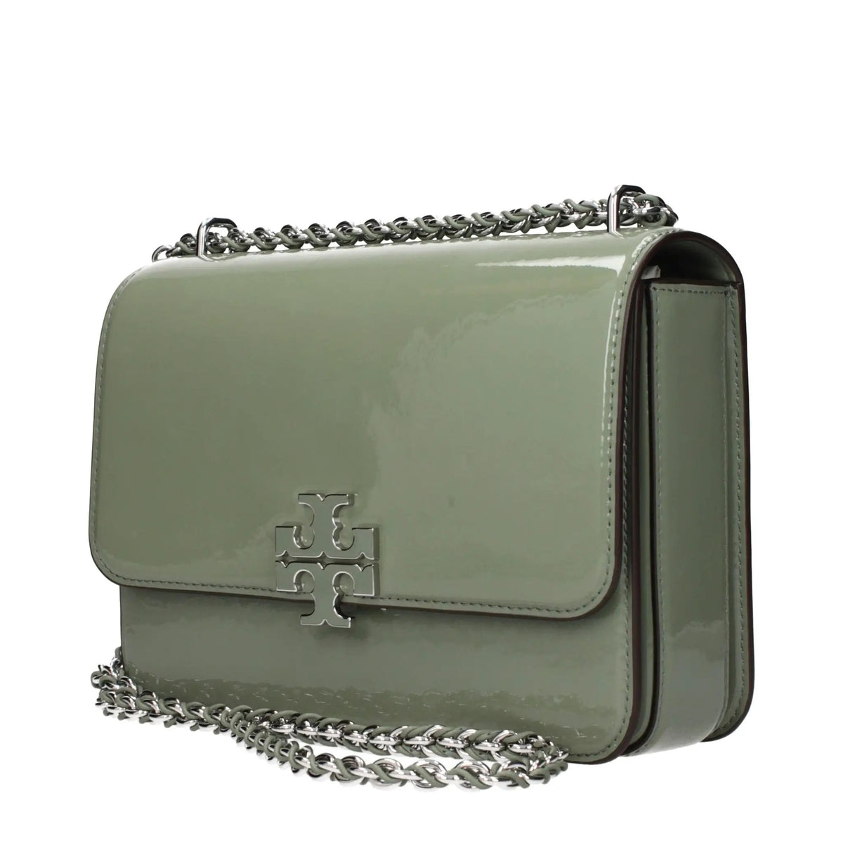 Tory Burch Green Leather Shoulder Bag