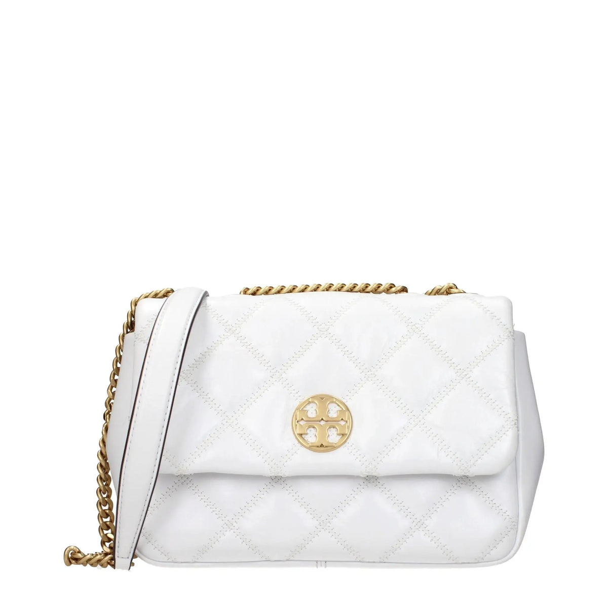 Tory Burch White Leather Shoulder Bag