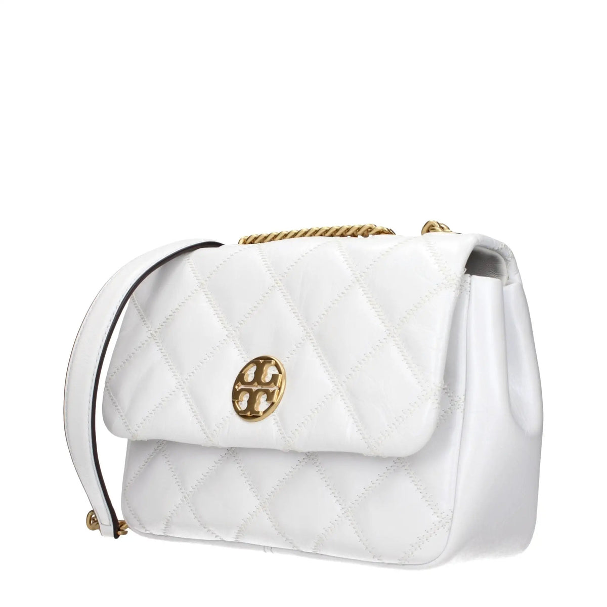 Tory Burch White Leather Shoulder Bag