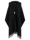 Brunello Cucinelli Black Wool Scarf