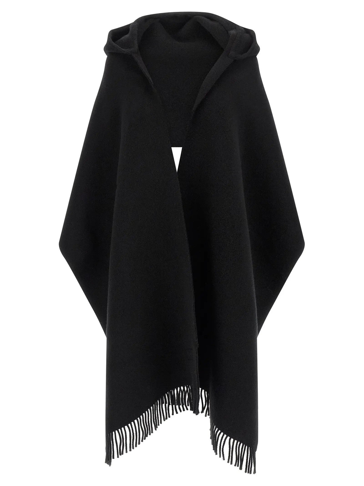 Brunello Cucinelli Black Wool Scarf