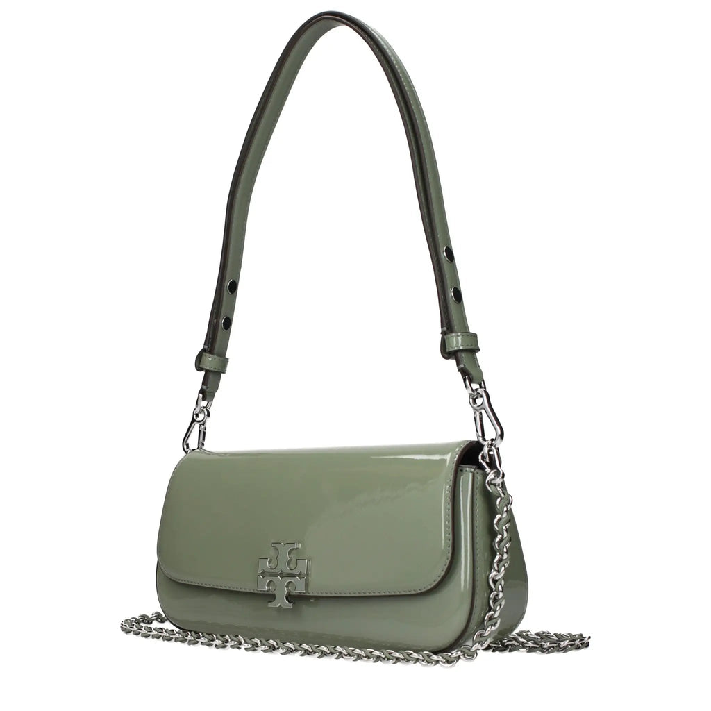 Tory Burch Green Leather Shoulder Bag