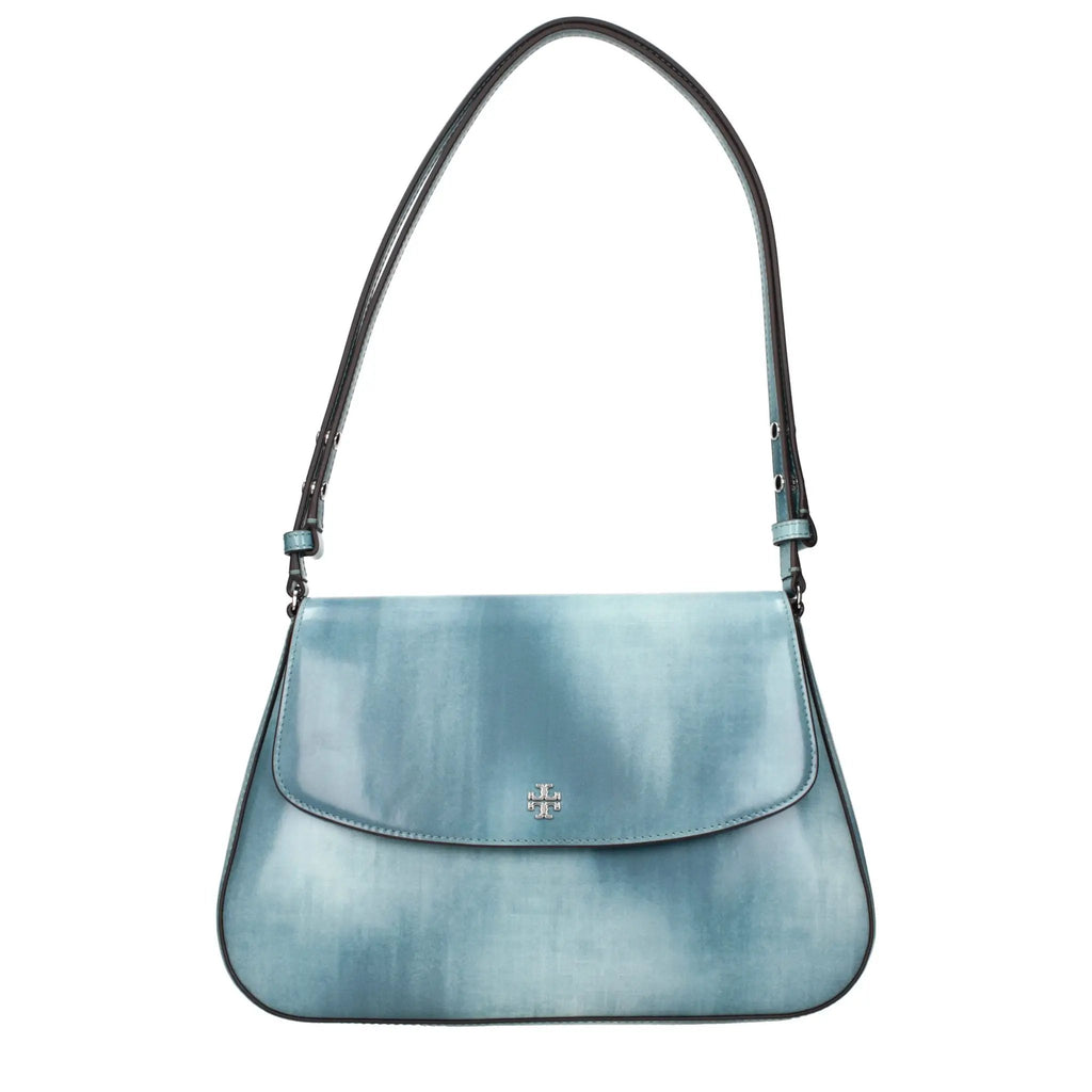 Tory Burch Blue Leather Shoulder Bag