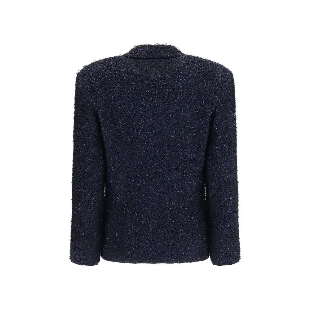 Giorgio Armani Blue Polyamide Blazer