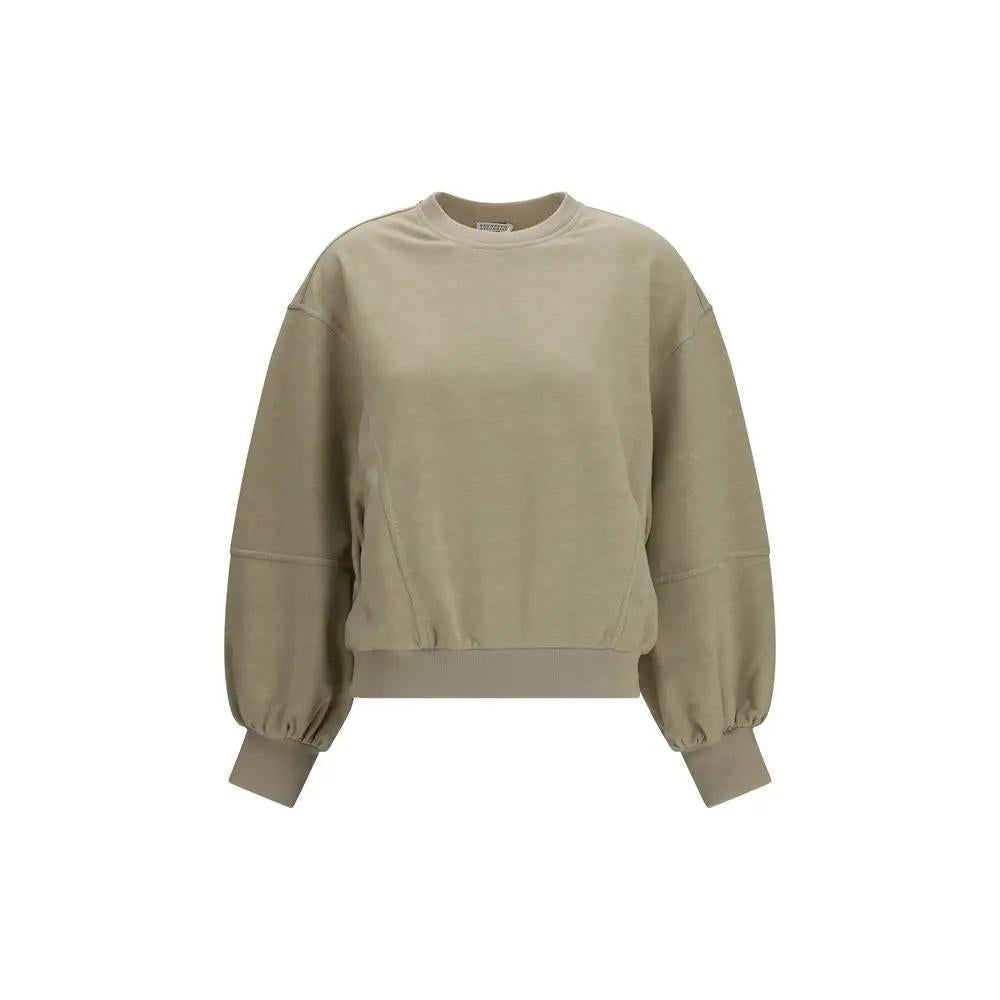 Brunello Cucinelli Brunello Cucinelli Beige Cotton Sweatshirt