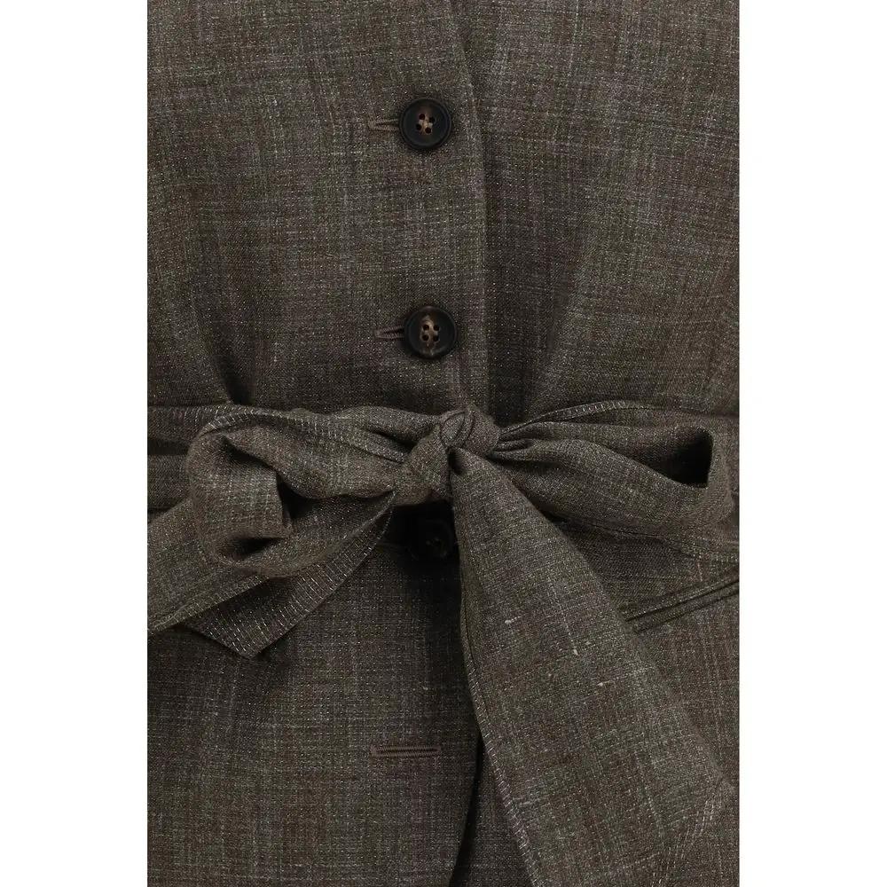 Brunello Cucinelli Brunello Cucinelli Brown Linen Blazer
