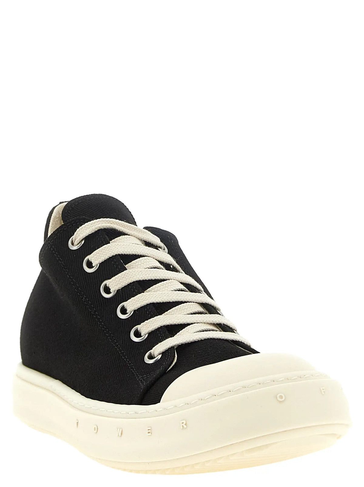 DRKSHDW DRKSHDW Black Cotton Low Top Sneakers