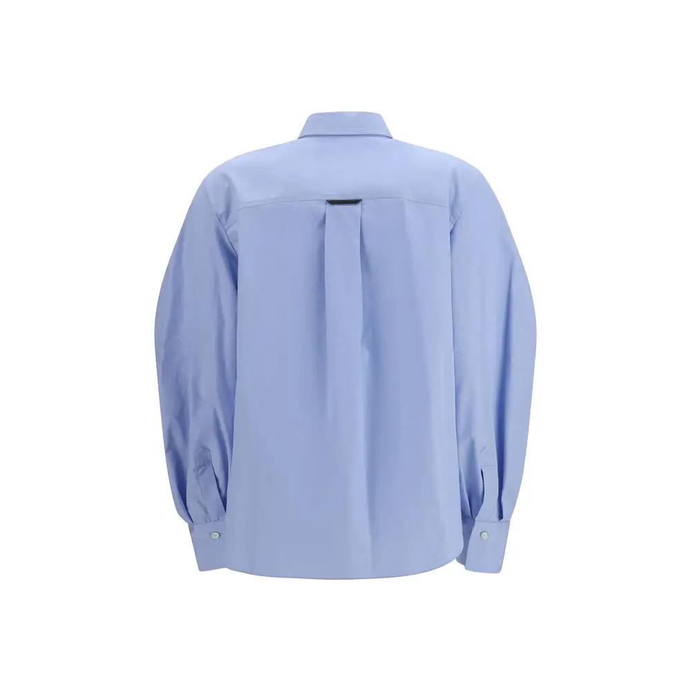 Brunello Cucinelli Brunello Cucinelli Blue Cotton Blouse