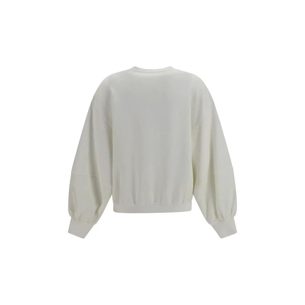 Brunello Cucinelli Brunello Cucinelli White Cotton Sweatshirt