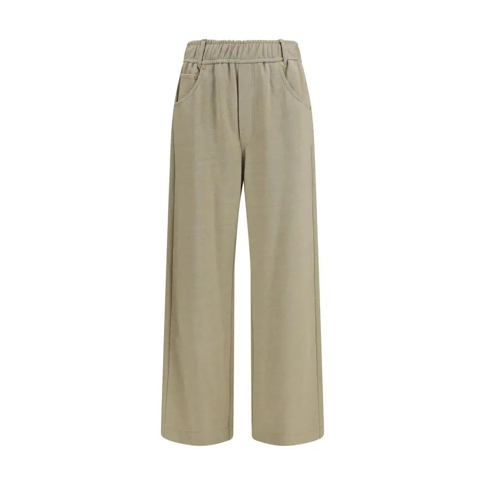 Brunello Cucinelli Brunello Cucinelli Beige Cotton Casual Pants