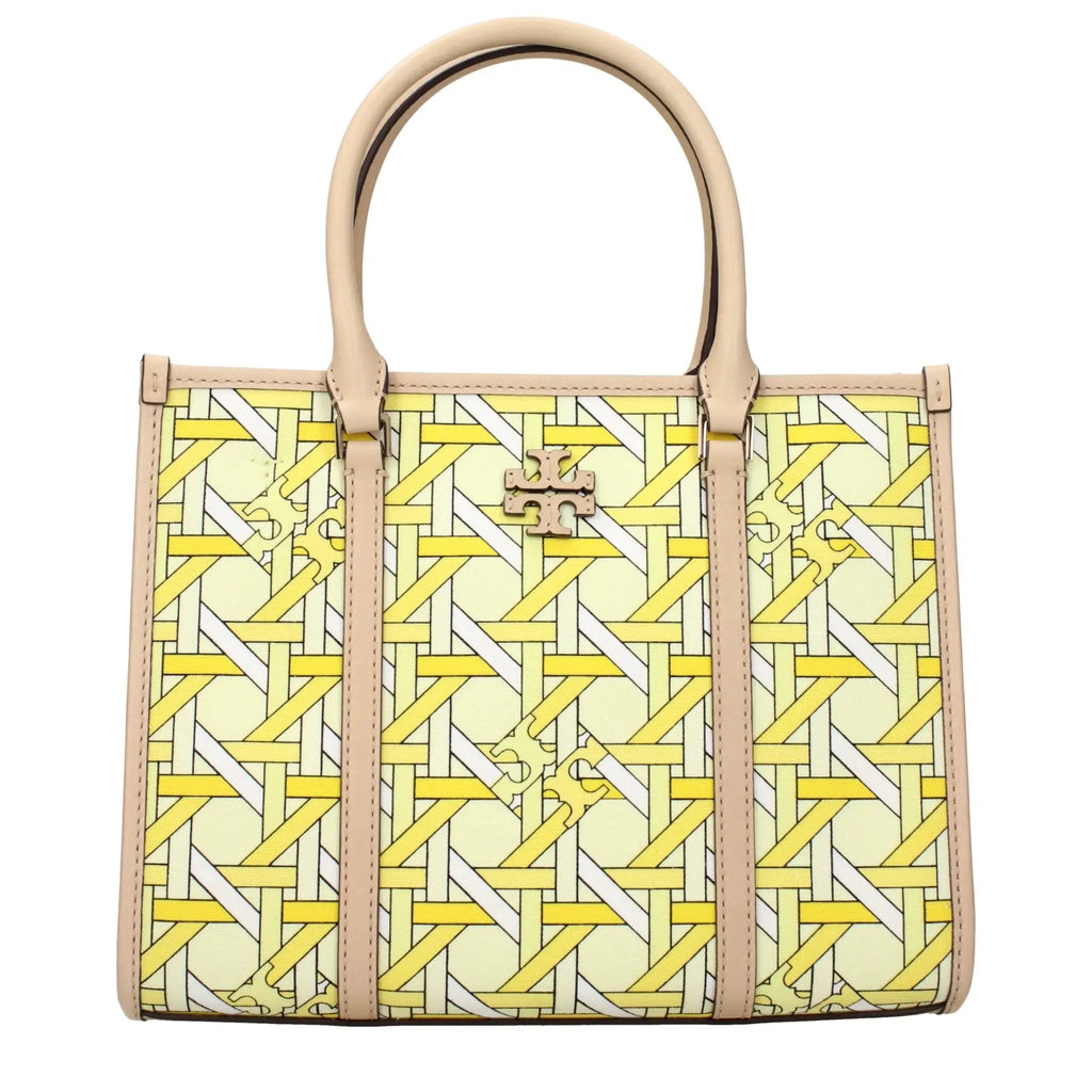 Tory Burch Tory Burch Yellow Fabric Handbag