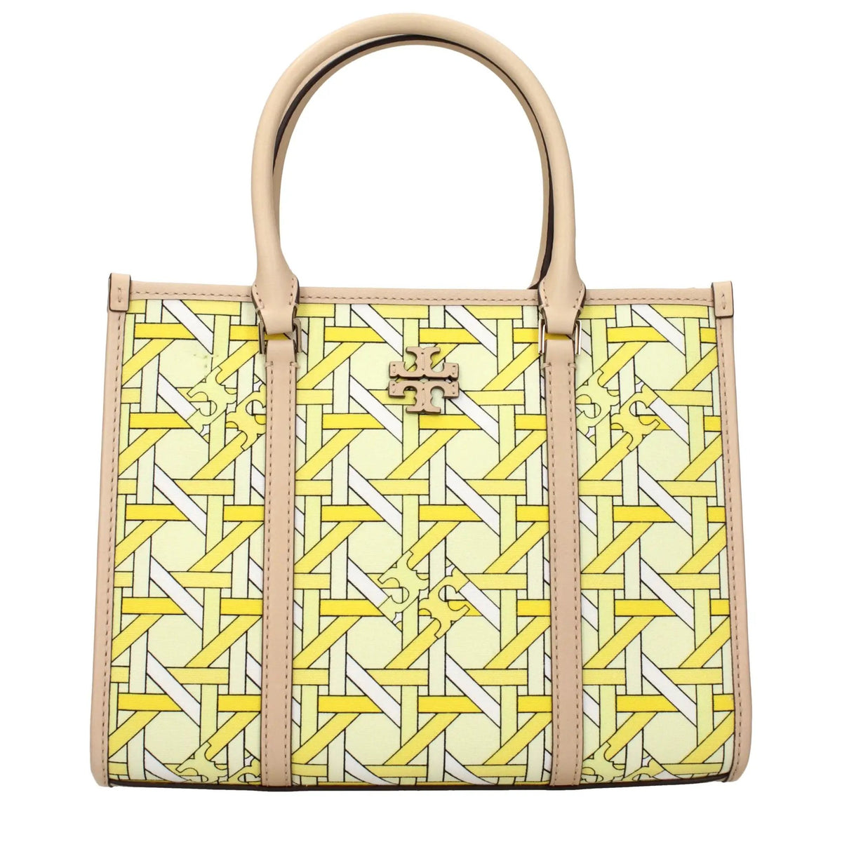 Tory Burch Tory Burch Yellow Fabric Handbag