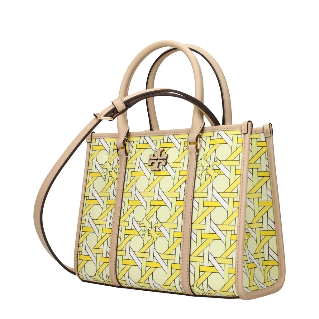 Tory Burch Tory Burch Yellow Fabric Handbag