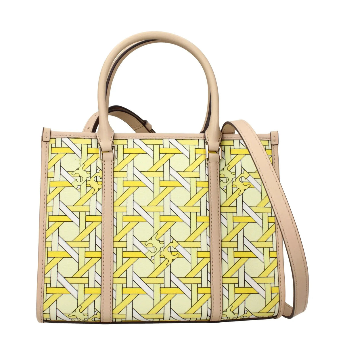 Tory Burch Tory Burch Yellow Fabric Handbag