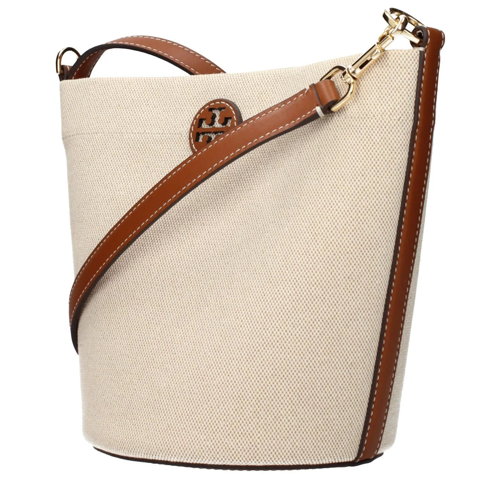 Tory Burch Tory Burch Beige Fabric Crossbody Bag
