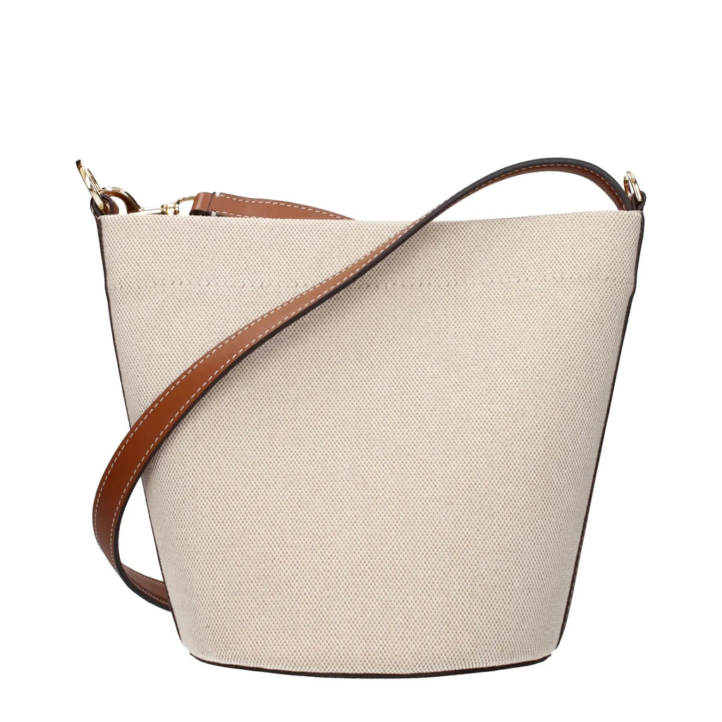 Tory Burch Tory Burch Beige Fabric Crossbody Bag