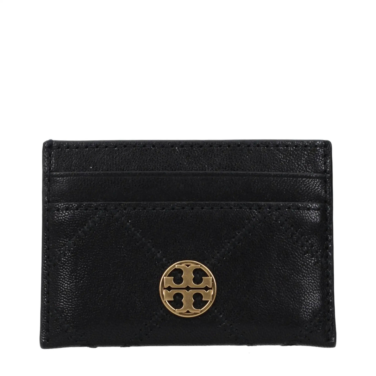 Tory Burch Black Leather Cardholder