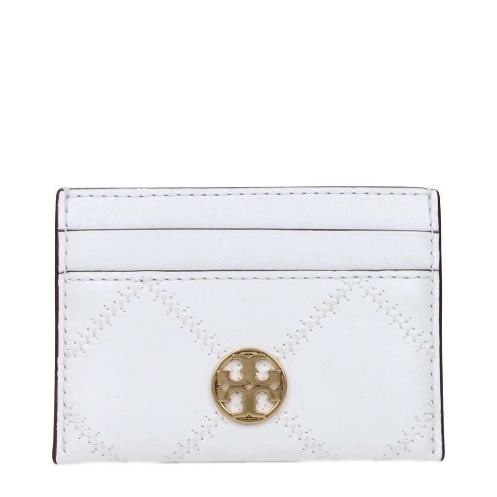Tory Burch Tory Burch White Leather Cardholder