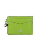 Tory Burch Tory Burch Green Leather Cardholder