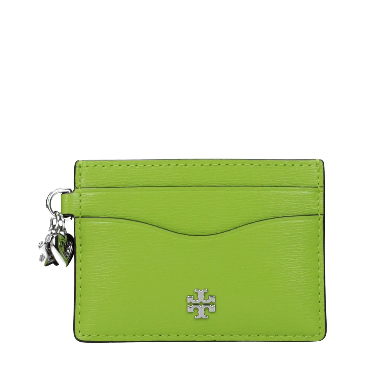 Tory Burch Tory Burch Green Leather Cardholder