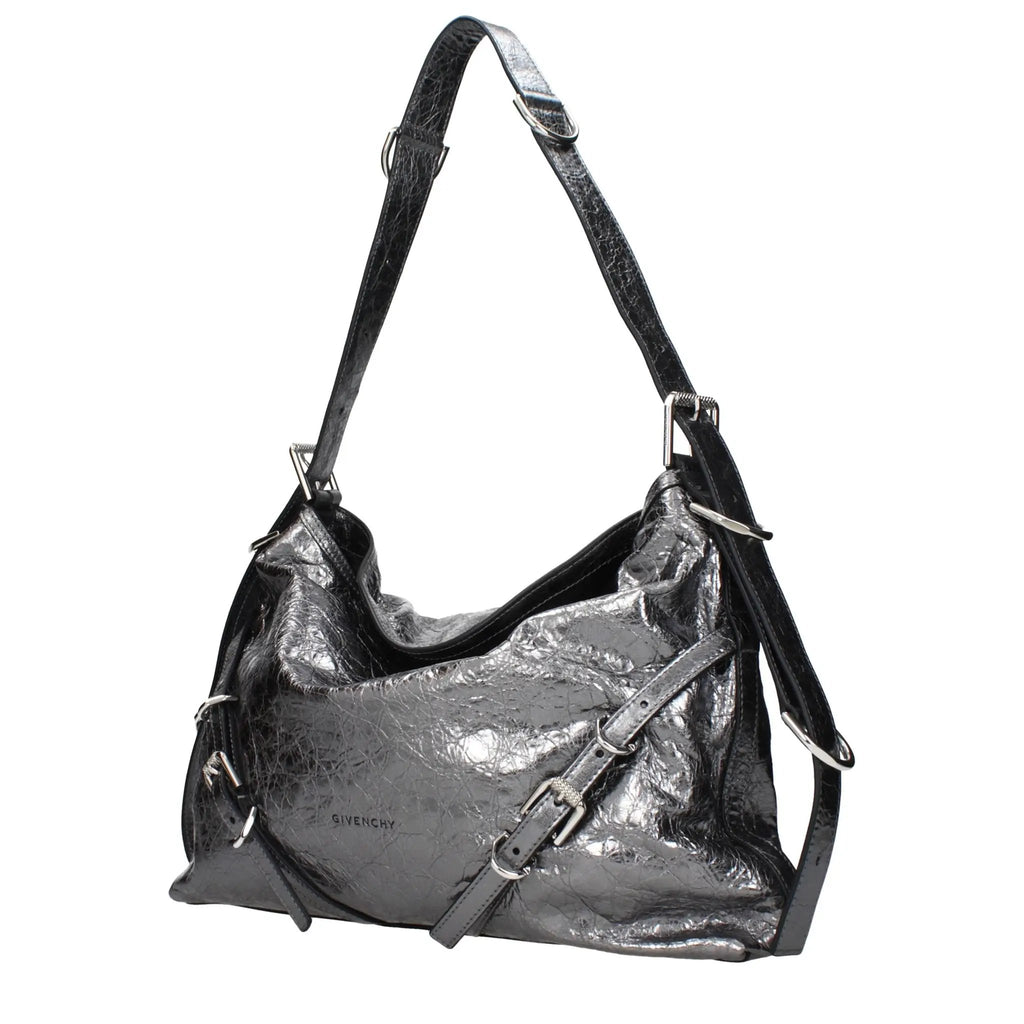 Givenchy Gray Leather Shoulder Bag