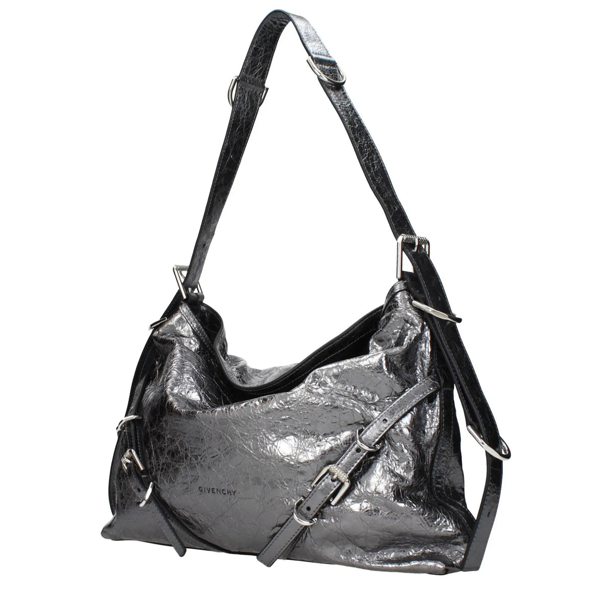 Givenchy Gray Leather Shoulder Bag