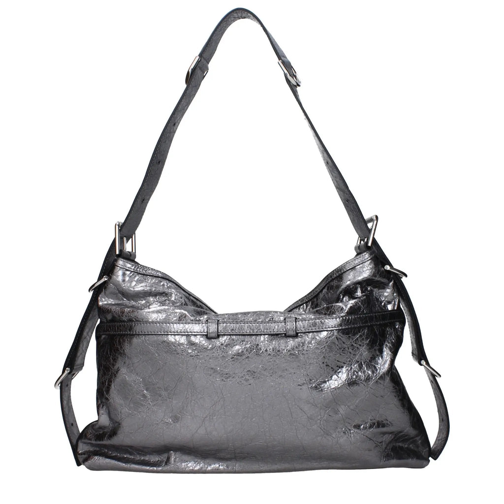 Givenchy Gray Leather Shoulder Bag