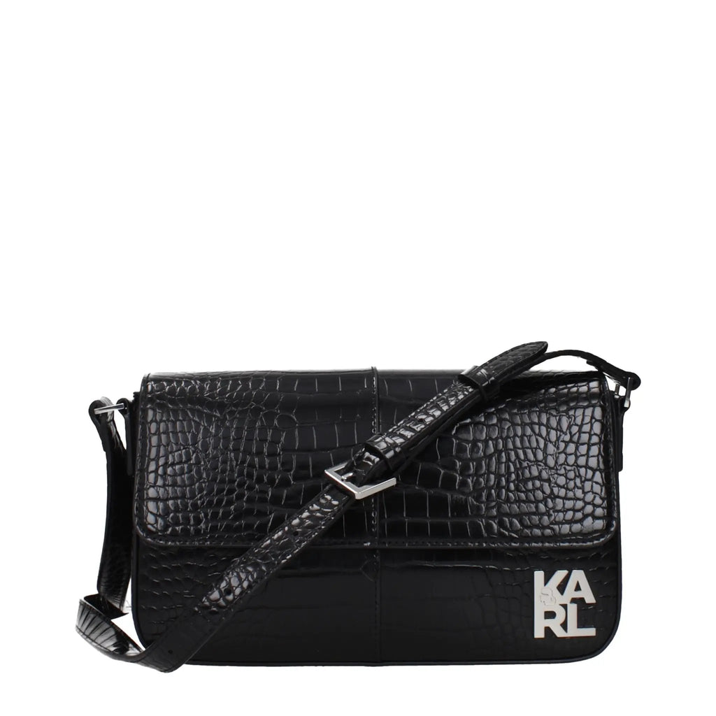 Karl Lagerfeld Karl Lagerfeld Black Polyethylene Shoulder Bag