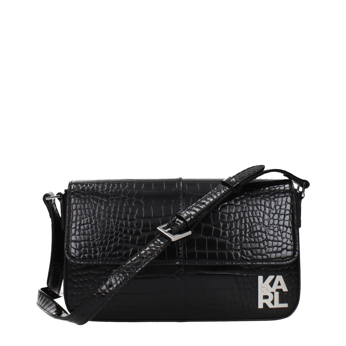 Karl Lagerfeld Karl Lagerfeld Black Polyethylene Shoulder Bag