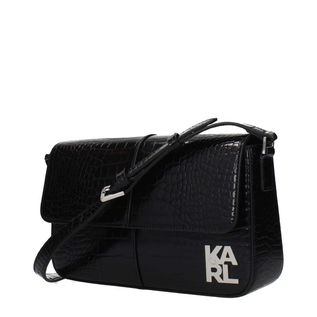 Karl Lagerfeld Karl Lagerfeld Black Polyethylene Shoulder Bag