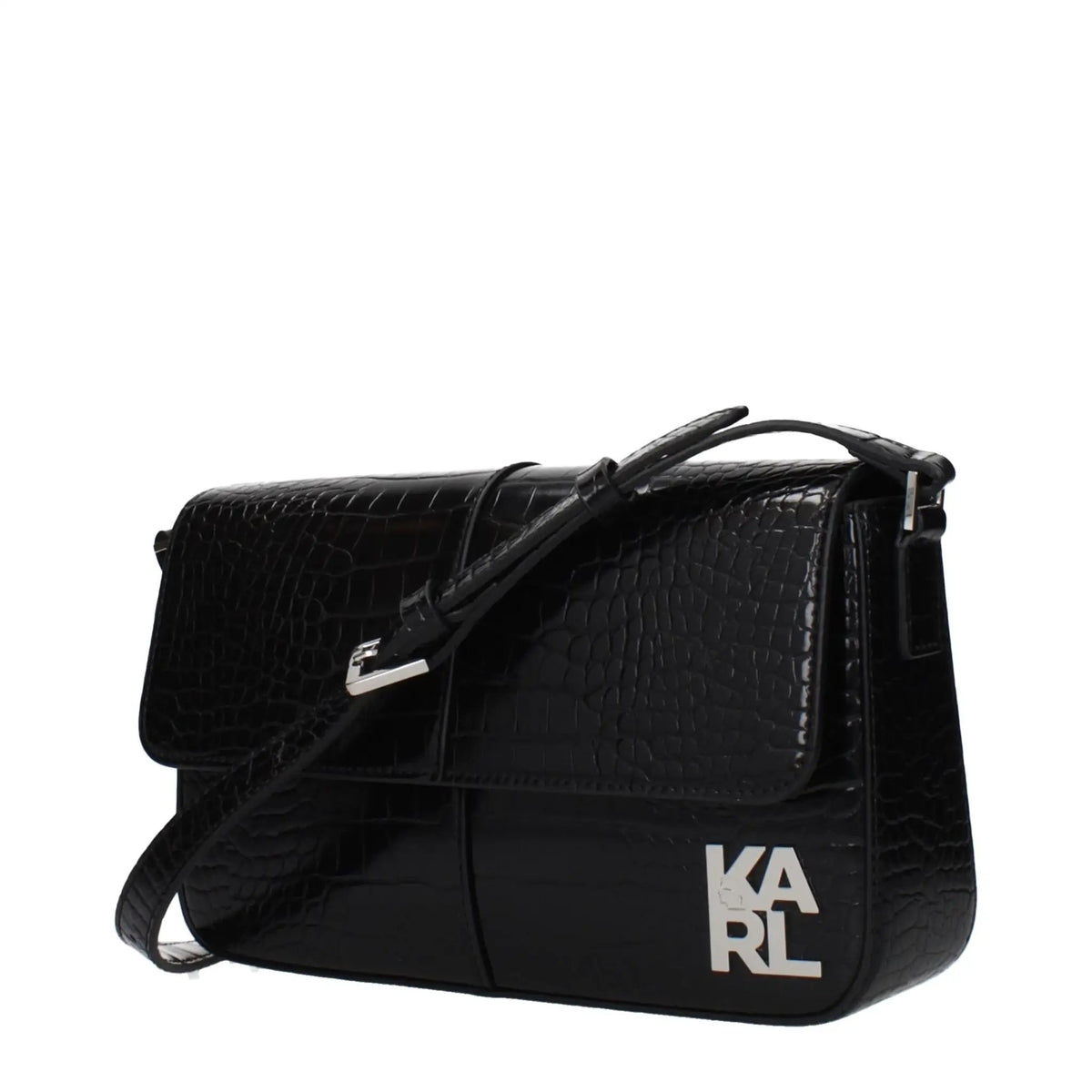 Karl Lagerfeld Karl Lagerfeld Black Polyethylene Shoulder Bag