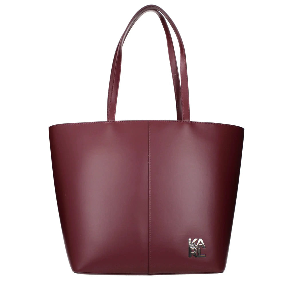 Karl Lagerfeld Red Polyethylene Shoulder Bag