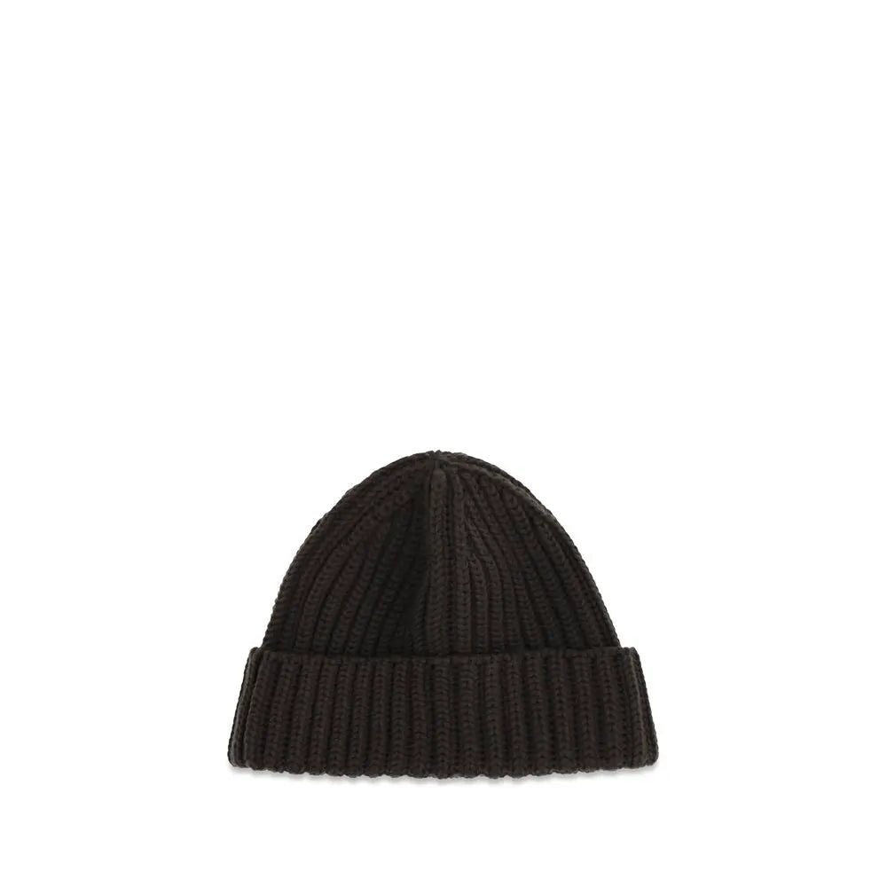 Prada Brown Wool Oves Aries Beanie