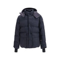 Moncler Grenoble Blue Wool Oves Aries Full-Length Jacket
