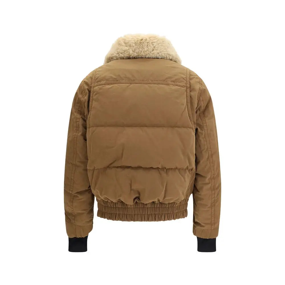 Moncler Grenoble Brown Cotton Bomber