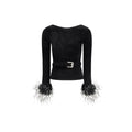 Self-Portrait Black Viscose Blouse