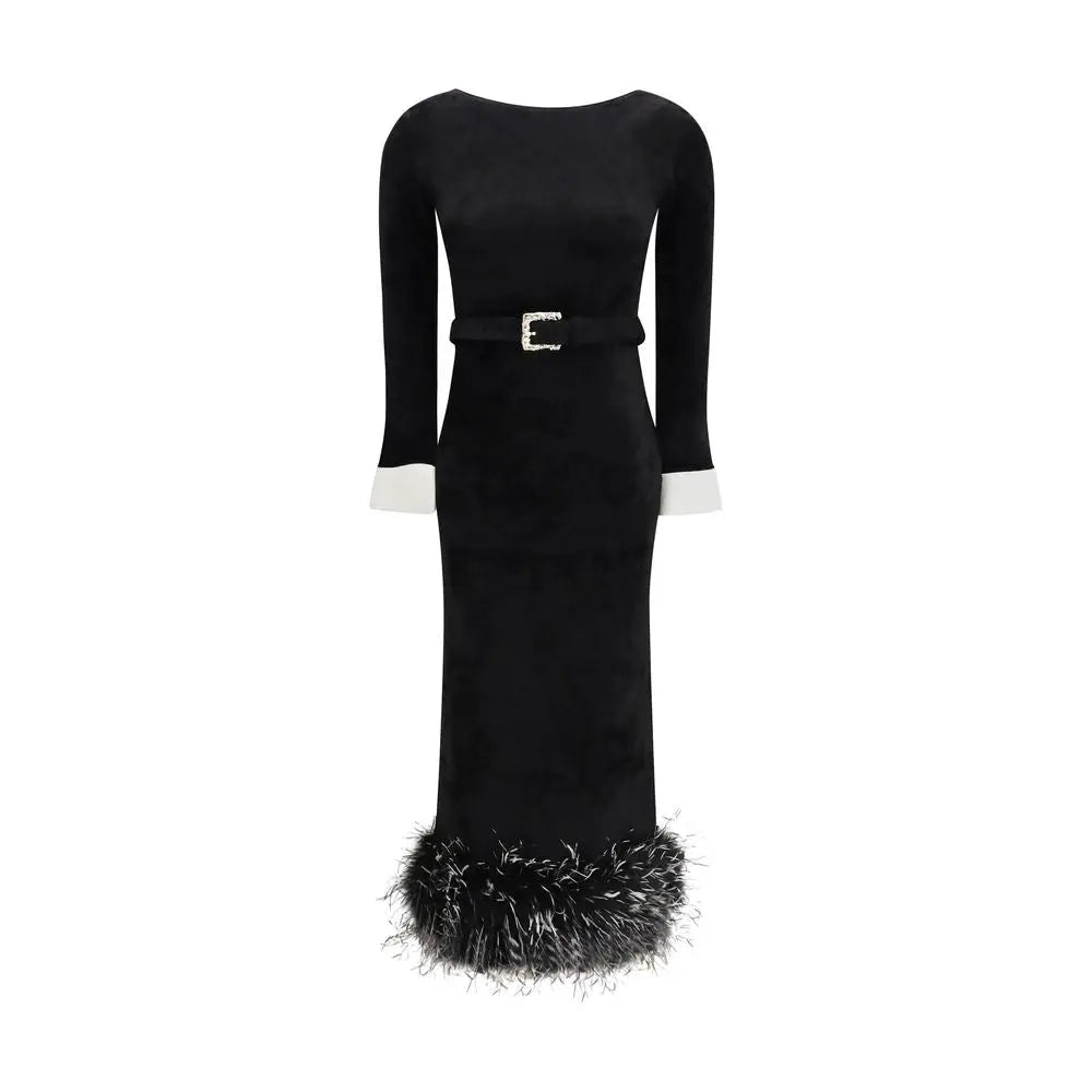 Self-Portrait Self-Portrait Black Viscose Cocktail Dress