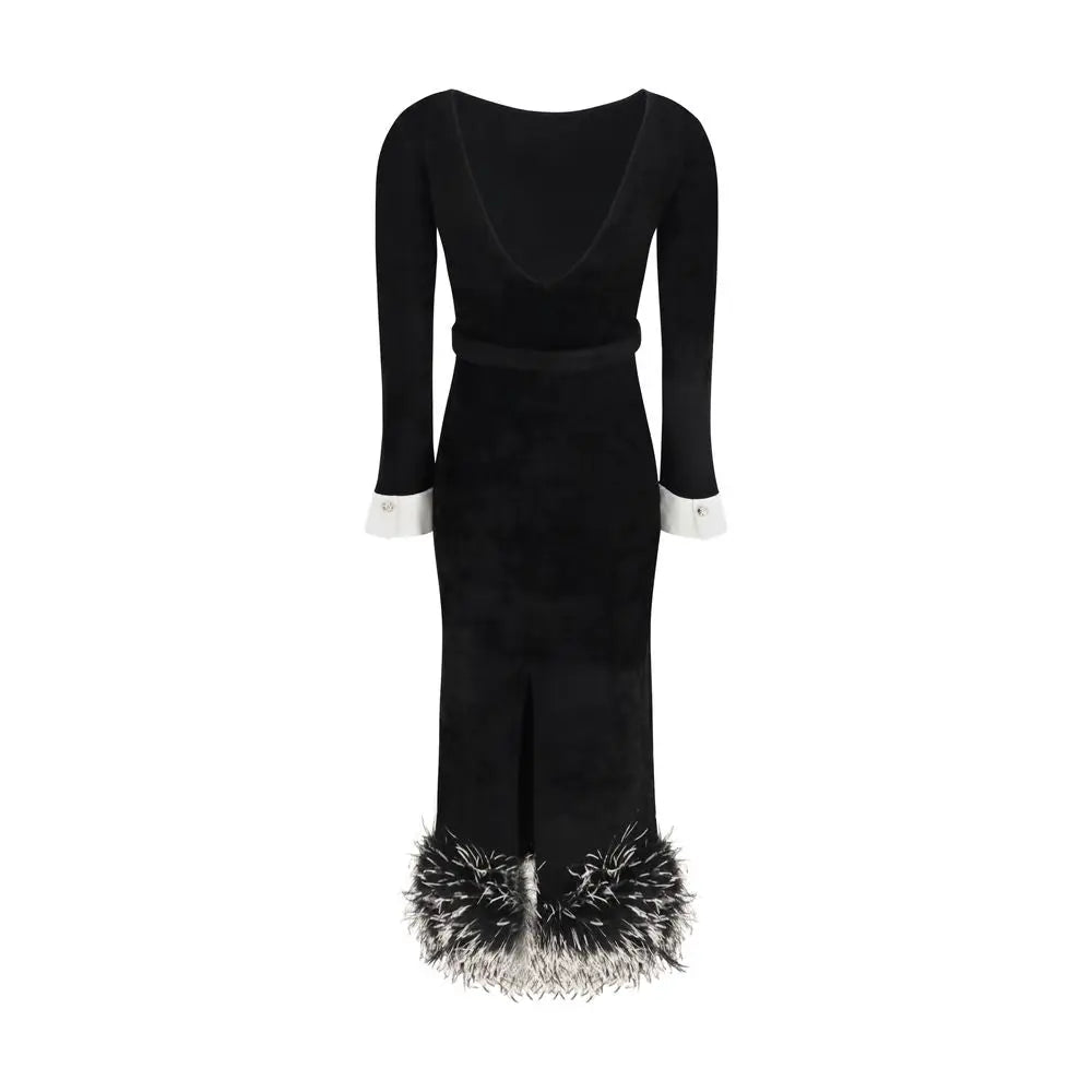 Self-Portrait Self-Portrait Black Viscose Cocktail Dress