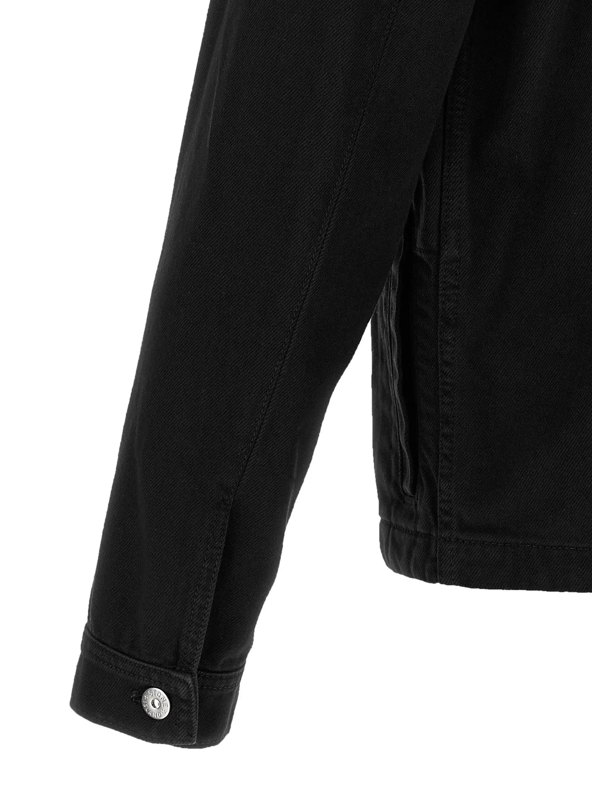 Stone Island Black Cotton Denim Jacket