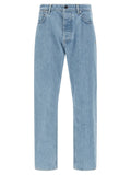 Stone Island Stone Island Blue Cotton Straight-Leg Jeans