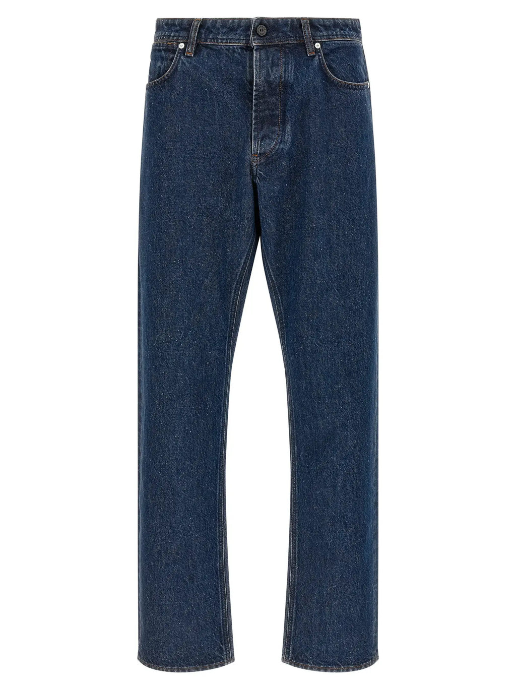 Stone Island Blue Cotton Straight-Leg Jeans