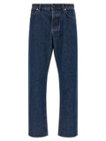 Stone Island Blue Cotton Straight-Leg Jeans