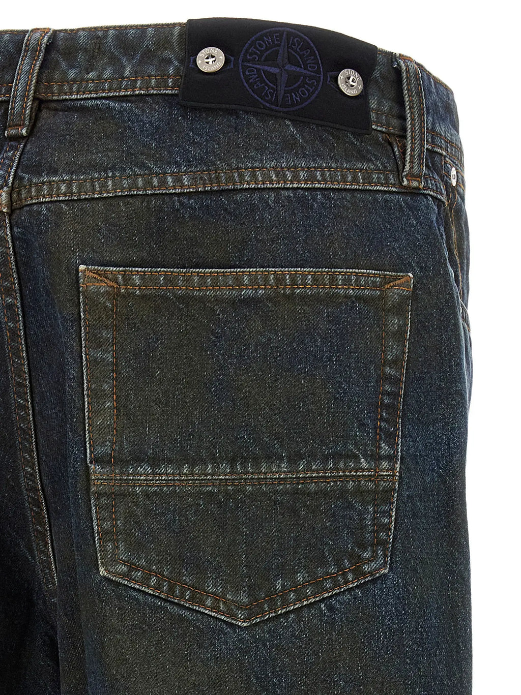 Stone Island Stone Island Blue Cotton Jeans Denim