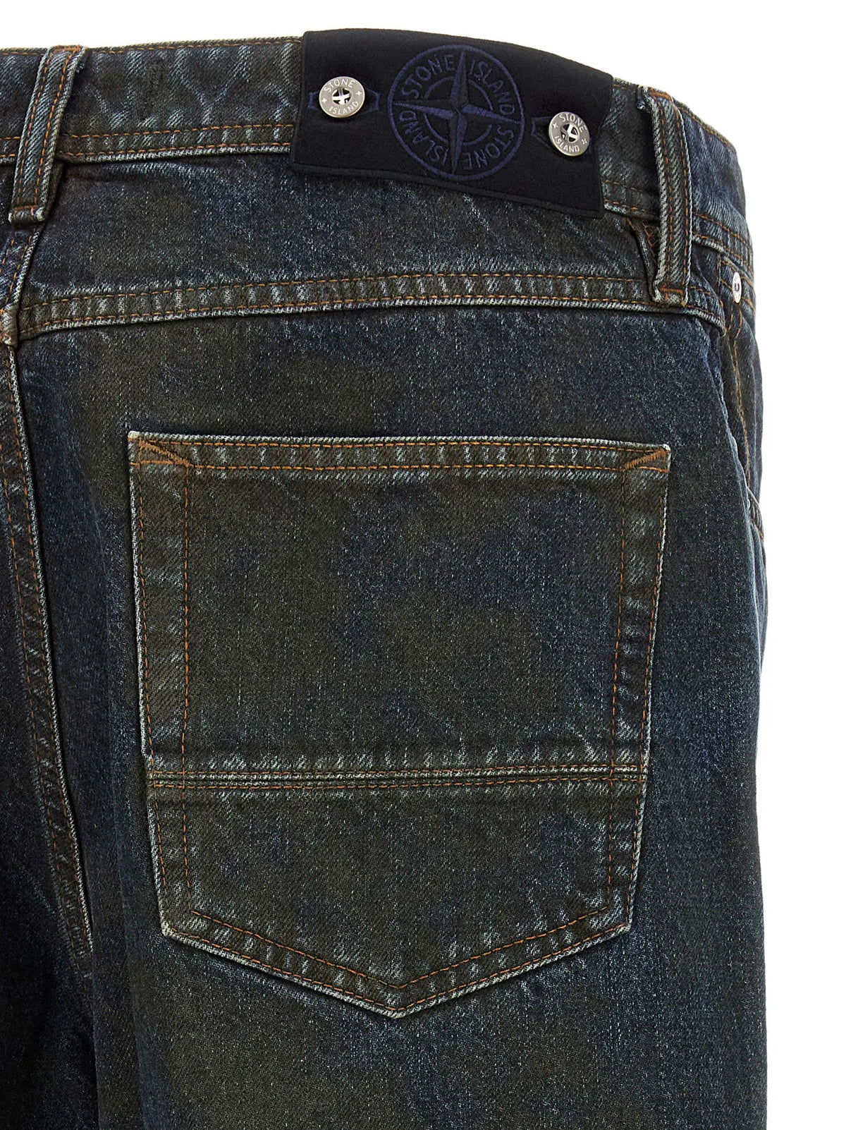 Stone Island Stone Island Blue Cotton Jeans Denim