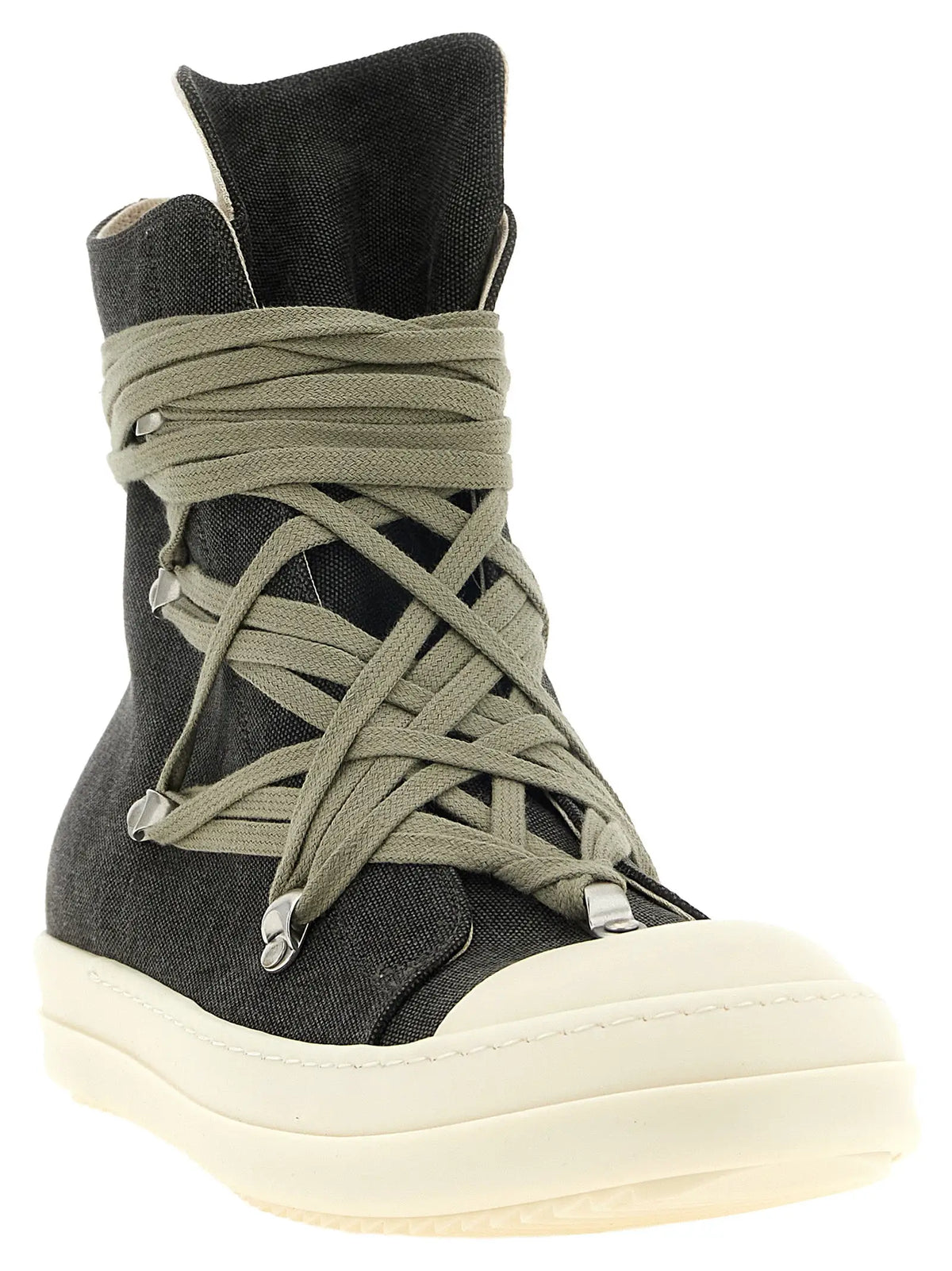 DRKSHDW DRKSHDW Black Cotton High Top Sneakers