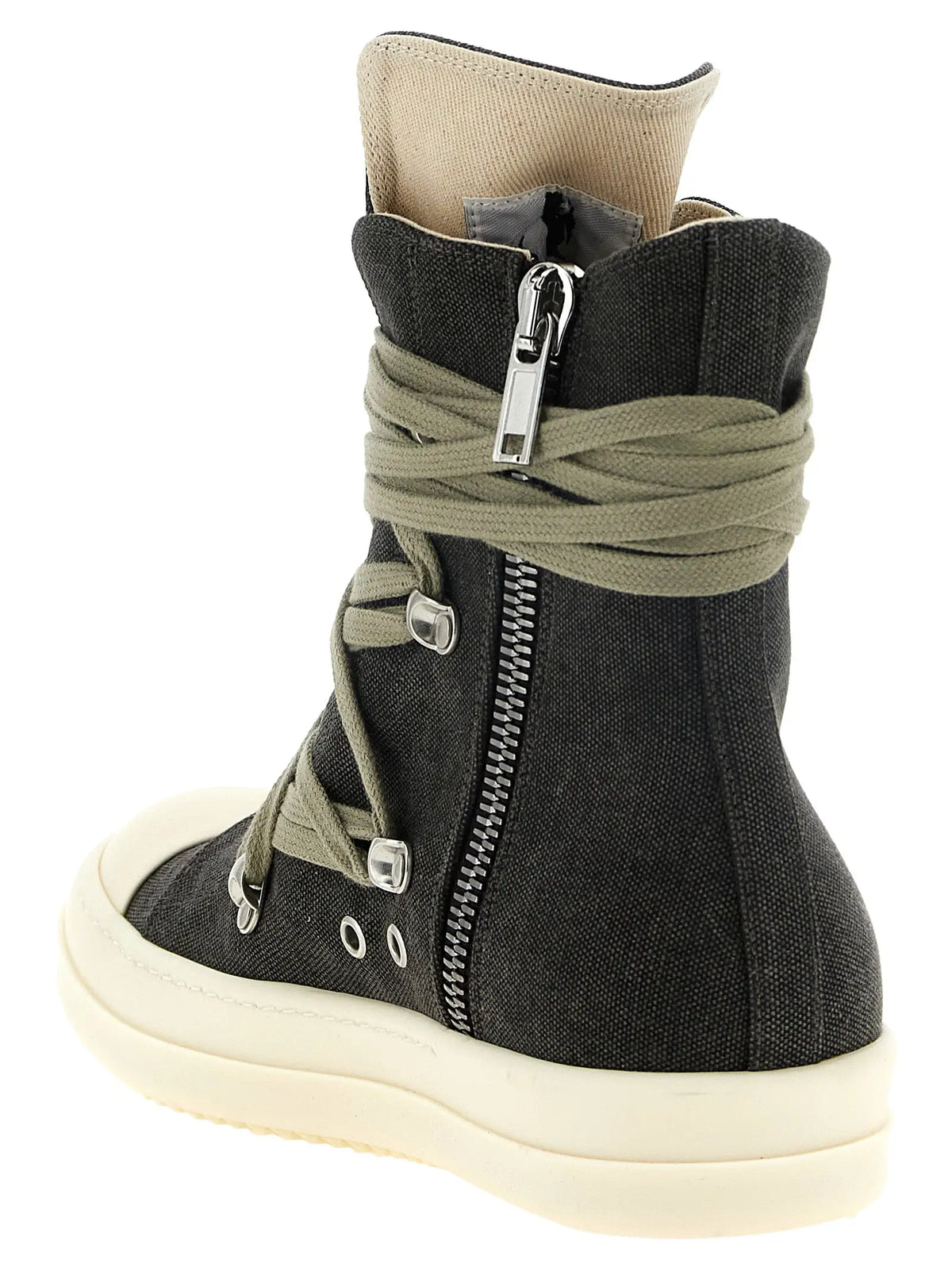 DRKSHDW DRKSHDW Black Cotton High Top Sneakers
