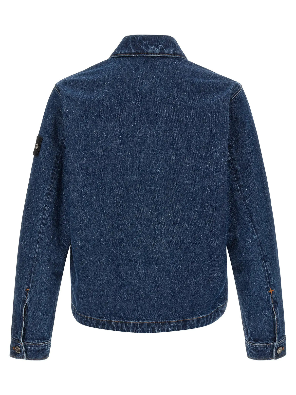 Stone Island Blue Cotton Denim Jacket