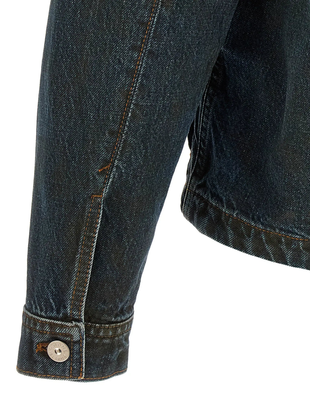 Stone Island Blue Cotton Denim Jacket